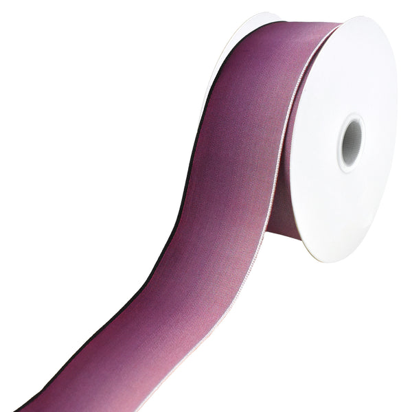 Ombre Polyester Ribbon Wired Edge, 1-1/2-Inch, 10-Yard - Light Plum