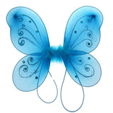 Organza Butterfly Fairy Wings w/ Rhinestone Glitters