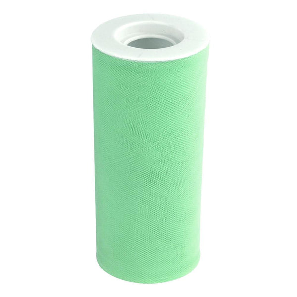 Tulle Spool Roll Fabric Net, 6-Inch, 25 Yards, Mint Green