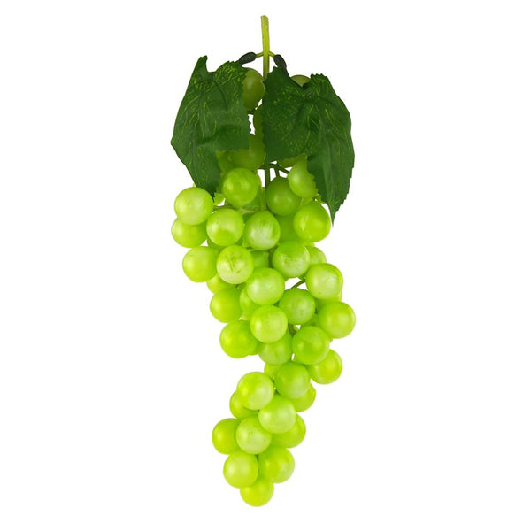 Artificial Grapes Fruit Cluster, Green, 10-Inch