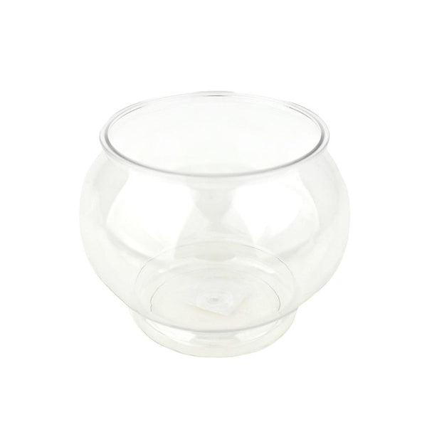 Plastic Fish Bowl Container, Clear, 4-1/2-Inch