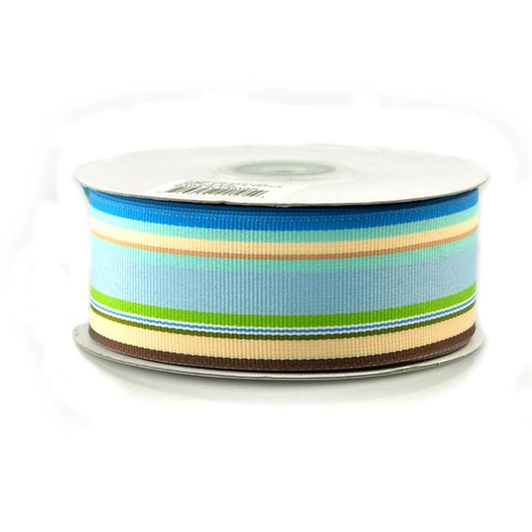 Rainbow Striped Grosgrain Ribbon, 1-1/2-Inch, 25 Yards, Multi-Yellow