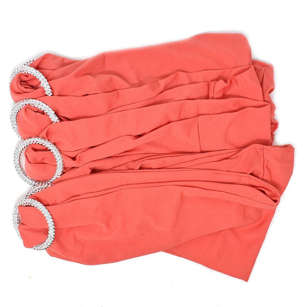 Spandex Chair Sash with Buckles, 13-Inch, 6-Piece, Coral