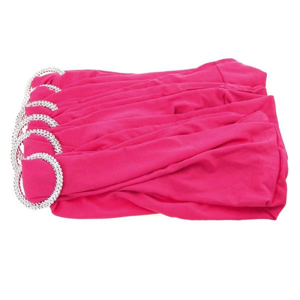 Spandex Chair Sash with Buckles, 13-Inch, 6-Piece, Fuchsia