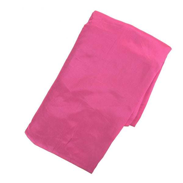 Satin Fabric Table Cover Overlay, Fuchsia, 72-Inch x 72-Inch