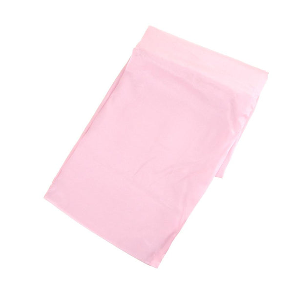 Satin Fabric Table Cover Overlay, Pink, 72-Inch x 72-Inch