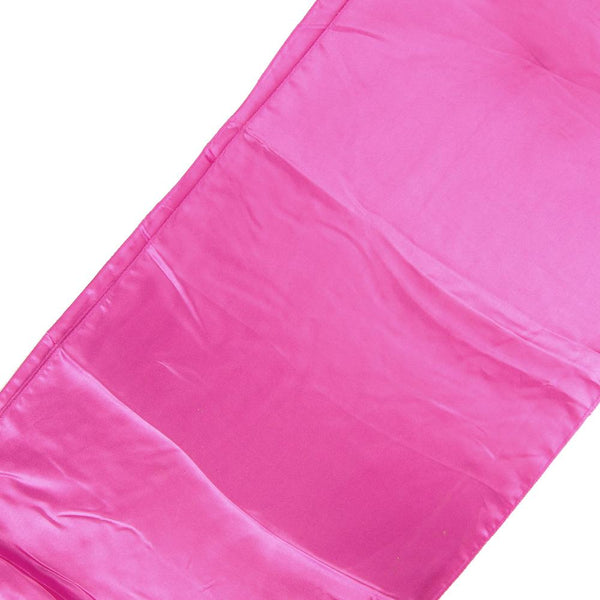 Satin Fabric Table Runner, Fuchsia, 14-Inch x 108-Inch