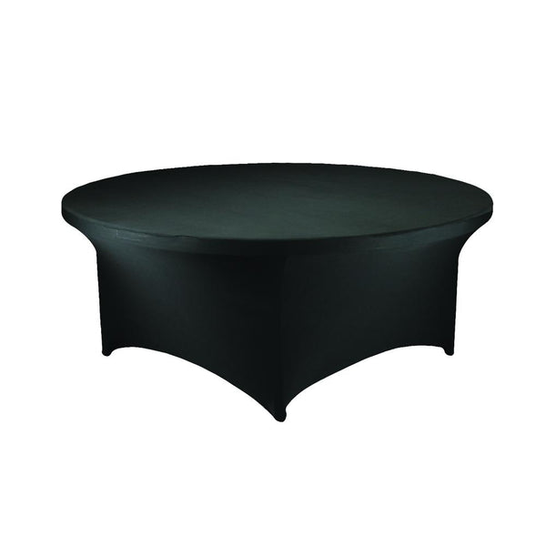 Round Spandex Table Cover, 60-Inch, Black