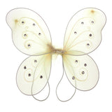 Organza Nylon Butterfly Wings with Glitters, 12-Inch