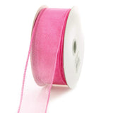 Sheer Chiffon Ribbon Wired Edge, 1-1/2-inch, 25-yard