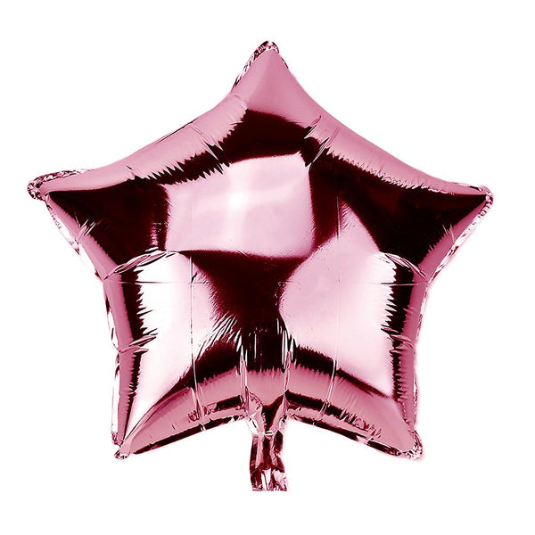 Star Shape Metallic Foil Balloon, 20-Inch, Light Pink