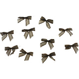 Sheer Satin Edge Twist Tie Bows, 3-1/4-Inch, 100-Count