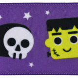 Halloween Vampires and Monsters Satin Ribbon, 1-1/2-Inch, 10-Yard - Purple