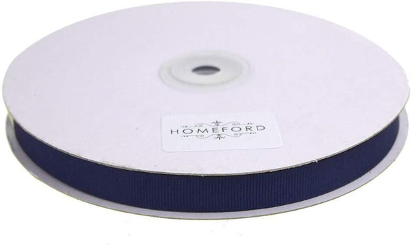 Solid Grosgrain Ribbon, 3/8-Inch, 50 Yards, Navy Blue