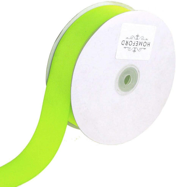 Solid Grosgrain Ribbon, 7/8-Inch, 50 Yards, Neon Yellow