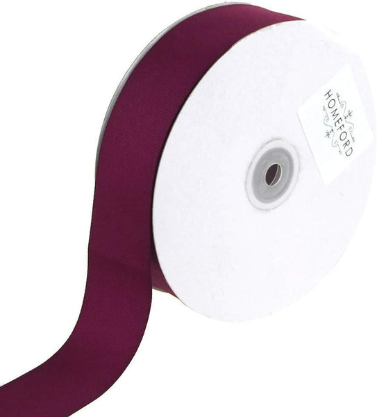 Solid Grosgrain Ribbon, 7/8-Inch, 50 Yards, Wine