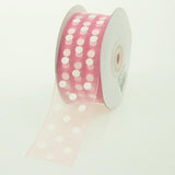 Polka Dot Organza Ribbon, 1-1/2-Inch, 25 Yards