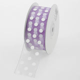 Polka Dot Organza Ribbon, 1-1/2-Inch, 25 Yards