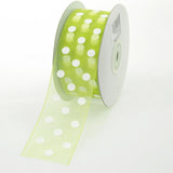 Polka Dot Organza Ribbon, 1-1/2-Inch, 25 Yards