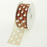 Polka Dot Organza Ribbon, 1-1/2-Inch, 25 Yards