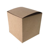 Cube Paper Gift Favor Boxes, 3-1/2-Inch, 12-Count, Natural