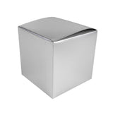 Cube Paper Gift Favor Boxes, 3-1/2-Inch, 12-Count, Silver