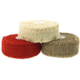 Burlap Ribbon Fringed Edge, 1-1-/2-Inch, 10 Yards