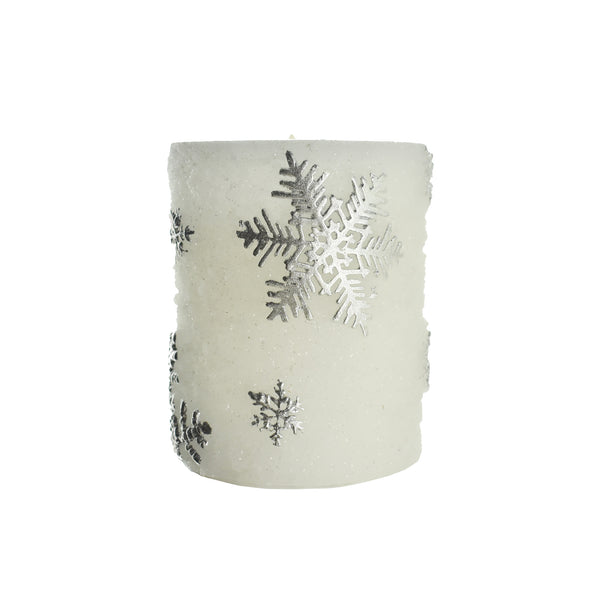 LED Snowflake Candle Decoration, 4-Inch