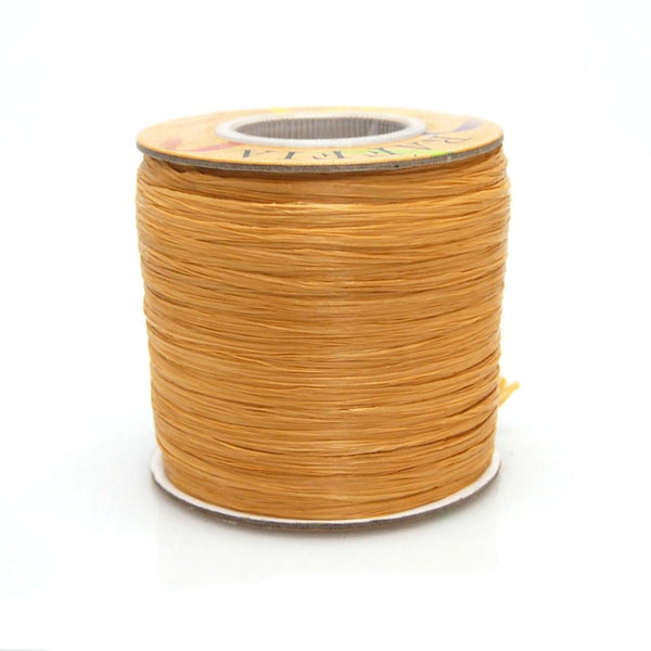 Matte Raffia Ribbon, 1/4-Inch, 100-Yard Gold