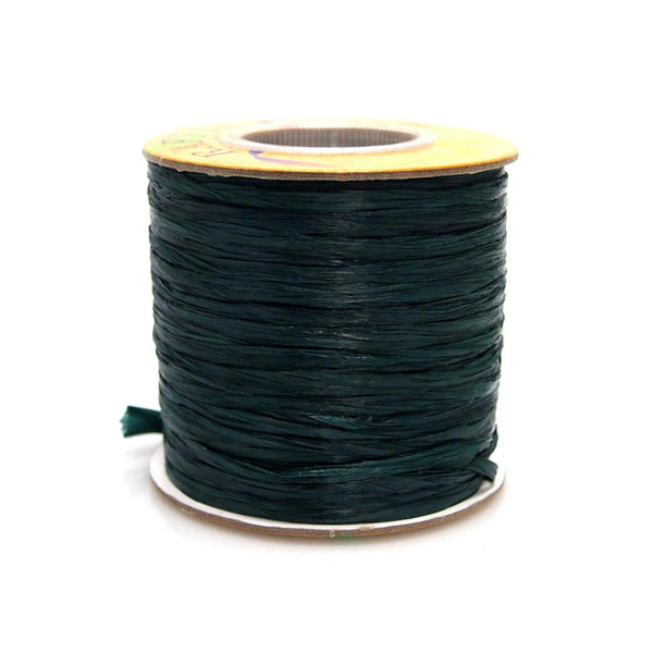 Matte Raffia Ribbon, 1/4-Inch, 100-Yard, Black