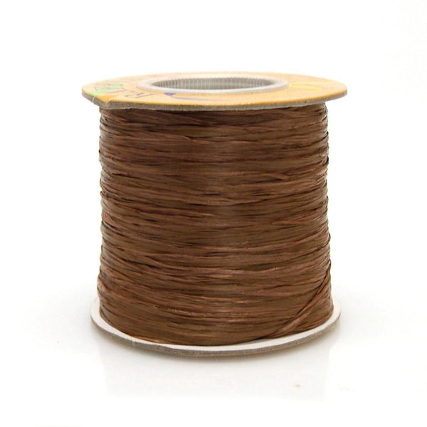 Matte Raffia Ribbon, 1/4-Inch, 100-Yard, Brown