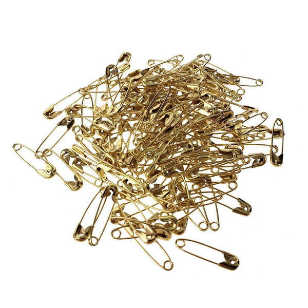 Metal Safety Pins, 3/4-Inch, 144-Count, Gold