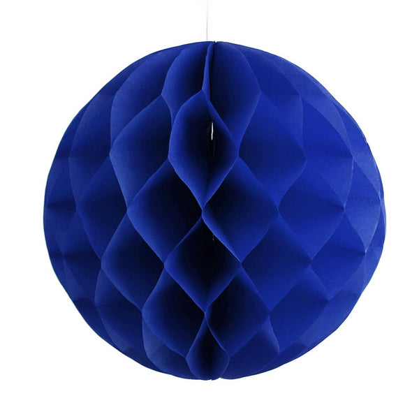 Round Paper Honeycomb Ball, 11-1/4-Inch, Royal Blue