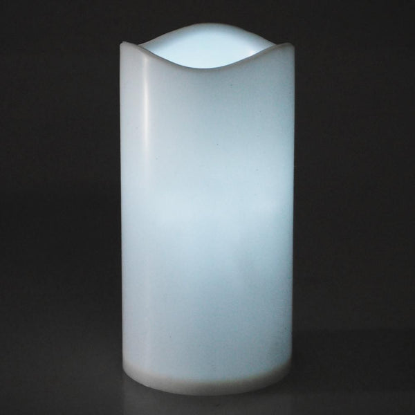 Flameless Plastic Candle LED Light, White, 5-1/2-Inch