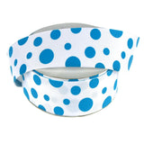 White Grosgrain Polka Dot Ribbon, 1-1/2-Inch, 25 Yards