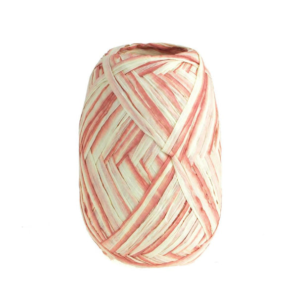 Paper Raffia Rolls, Two-tone, 18mm, 100 Yards, Mauve