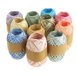 Paper Raffia Rolls, Two-tone, 18mm, 100 Yards