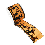 Magical Black Cats Halloween Wired Ribbon, 2-1/2-Inch, 10-Yard