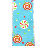 Lollipops and Gumdrops Wired Ribbon, 2-1/2-Inch, 10-Yard