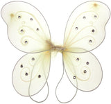 Organza Butterfly Fairy Wings w/ Rhinestone Glitters