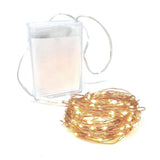 100 LED Thin Copper Wire Battery Operated String Lights, 32-Feet