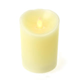 Flameless Wax Pillar LED Candle, Warm White, 4-1/2-Inch