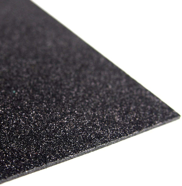 Glitter EVA Foam Sheet, 9-1/2-Inch x 12-Inch, 10-Piece, Black