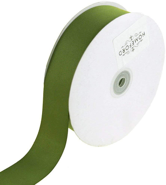 Solid Grosgrain Ribbon, 7/8-Inch, 50 Yards, Moss Green