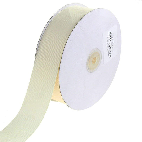 Solid Grosgrain Ribbon, 7/8-Inch, 50 Yards, Ivory