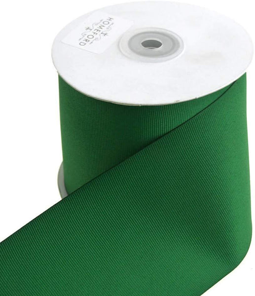 Solid Grosgrain Ribbon, 3-Inch, 25 Yards, Emerald Green