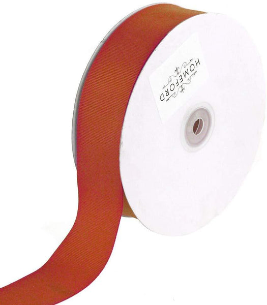 Solid Grosgrain Ribbon, 7/8-Inch, 50 Yards, Rust