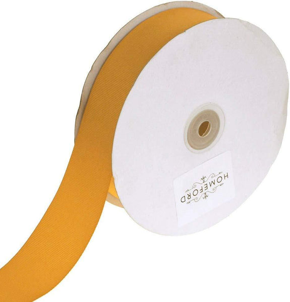 Solid Grosgrain Ribbon, 7/8-Inch, 50 Yards, Light Gold