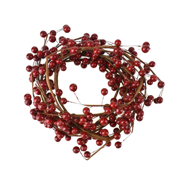 Christmas Berry Garland, Red, 5-Feet