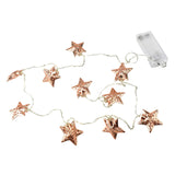 LED Metal Star String Fairy Lights, 3-Feet - Warm White